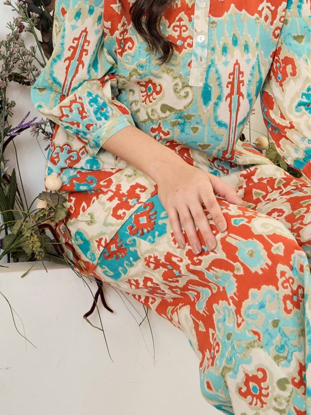 Cerulean Ikat Co-ord Set - photo 3